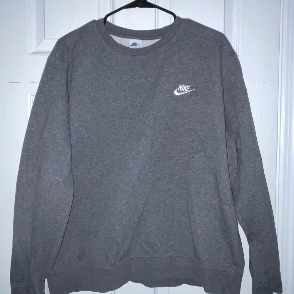 Nike Men's Classic Gray Crewneck Sweater